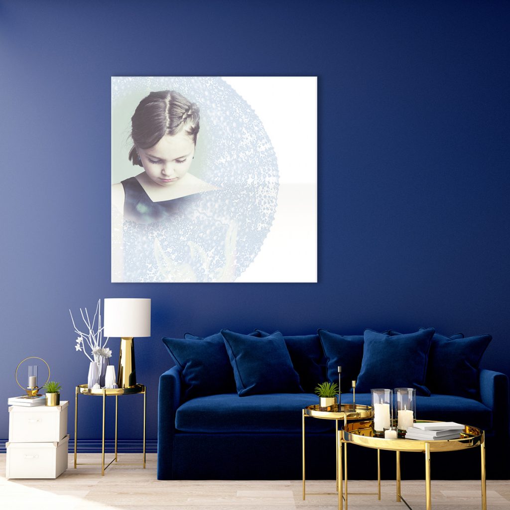 blue and gold louge room artwork for your family